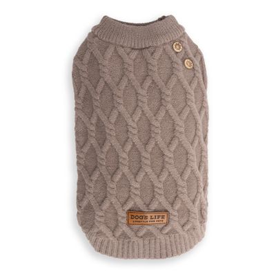 Cableknit Winter Jumper Khaki