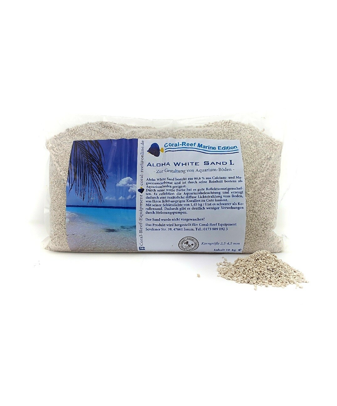 Aloha White Sand Größe L 2,5 - 4,5 mm 10Kg