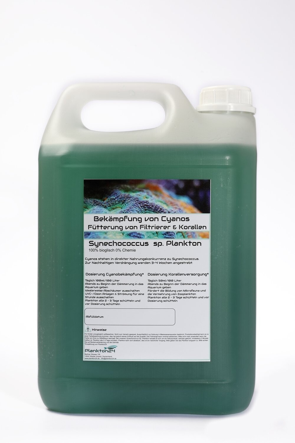 4 Wochen Abo - Synechococcus Sp. gegen Cyanos in  5000ml Kanister wöchentliche Lieferung / zweiwöchentliche Lieferung
