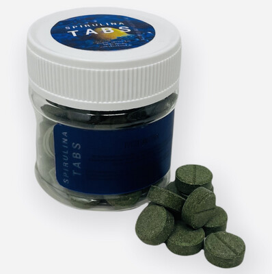 Plankton24 Spirulina TABS 50 ml - Futtertabletten Hafttabeletten mit 20% Spirulina ca. 11mm Alleinfuttermittel​