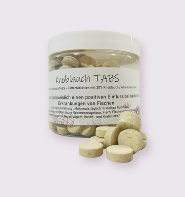 NEU - Plankton24 Knoblauch TABS Garlic 200 ml - Futtertabletten Hafttabeletten mit 20% Knoblauchanteil ca. 11mm Alleinfuttermittel