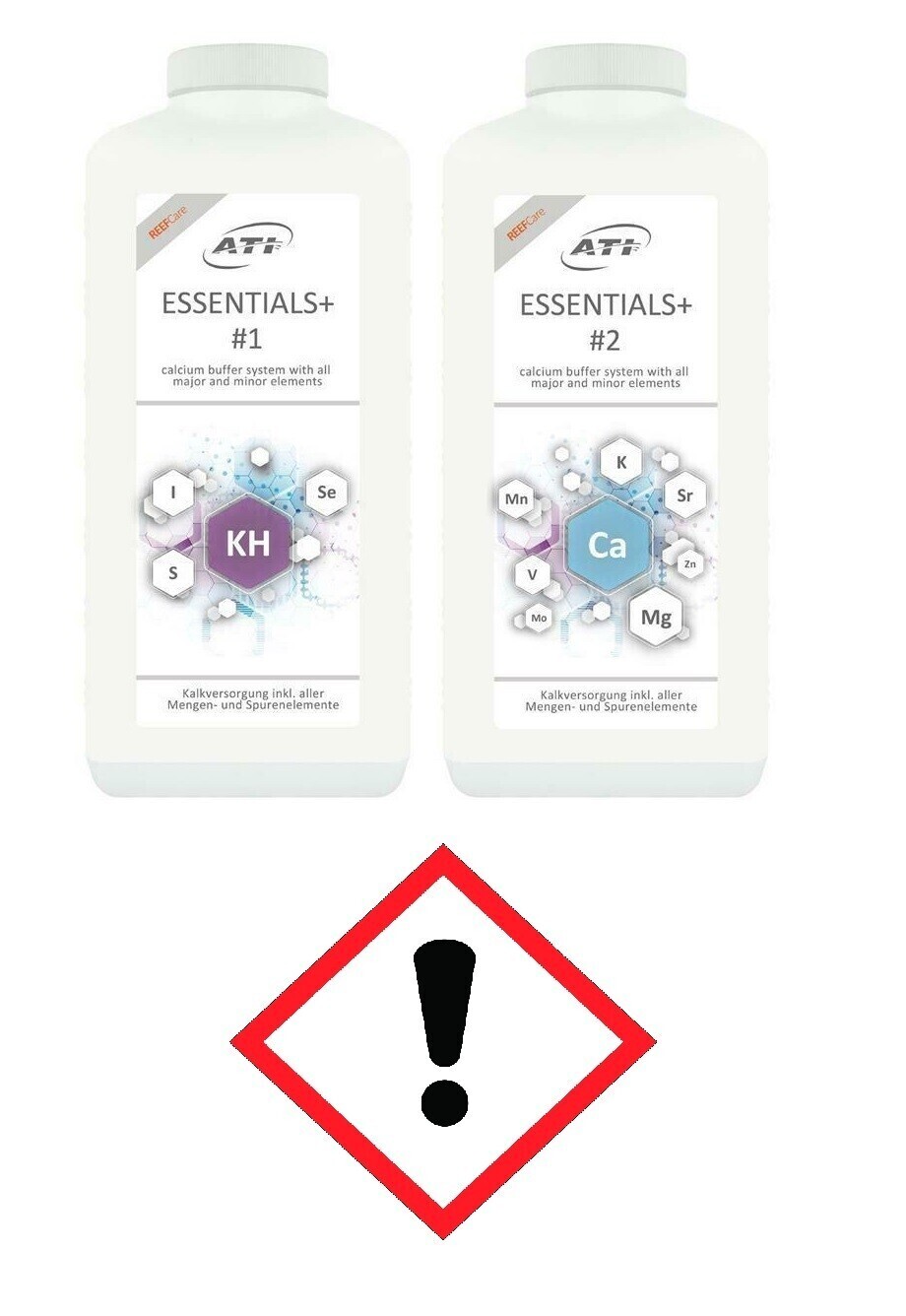 ATI Essentials + Versorgungssystem für Meerwasseraquarien 2 x 2,7 Liter ersetzen 3 x 10 Liter klassische Elementversorgung