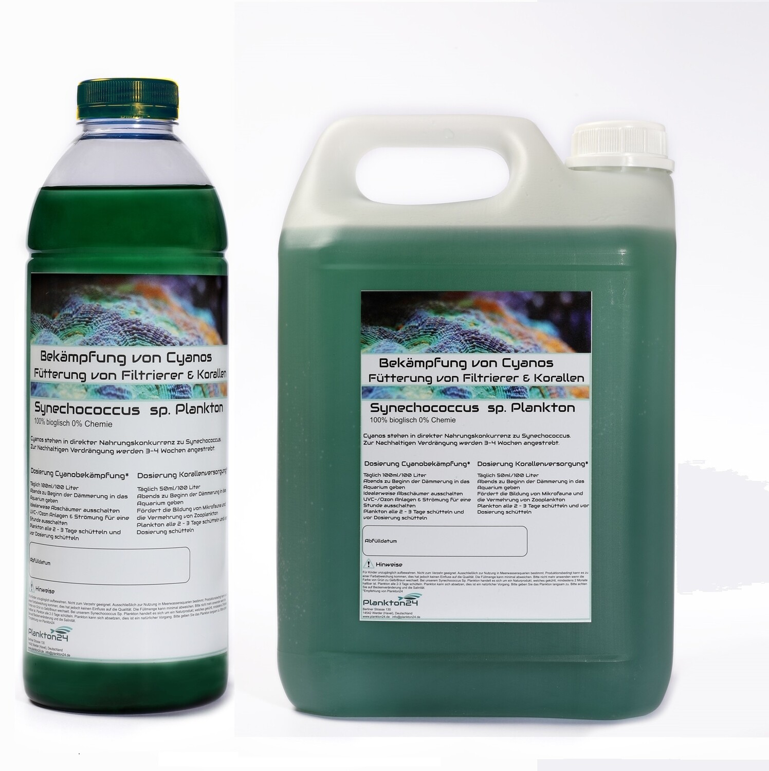 Synechococcus Sp. gegen Cyanobeläge  (  0,5 Liter, 1 Liter, 3 Liter, 5 Liter , 10 Liter )