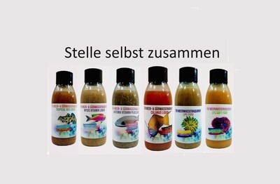 Plankton24 Flüssigfutter zum Selbst zusammenstellen  - Im Set  - Premium Futter / Zooplankton - Ideal zur Fütterung der Fische im Aquarium