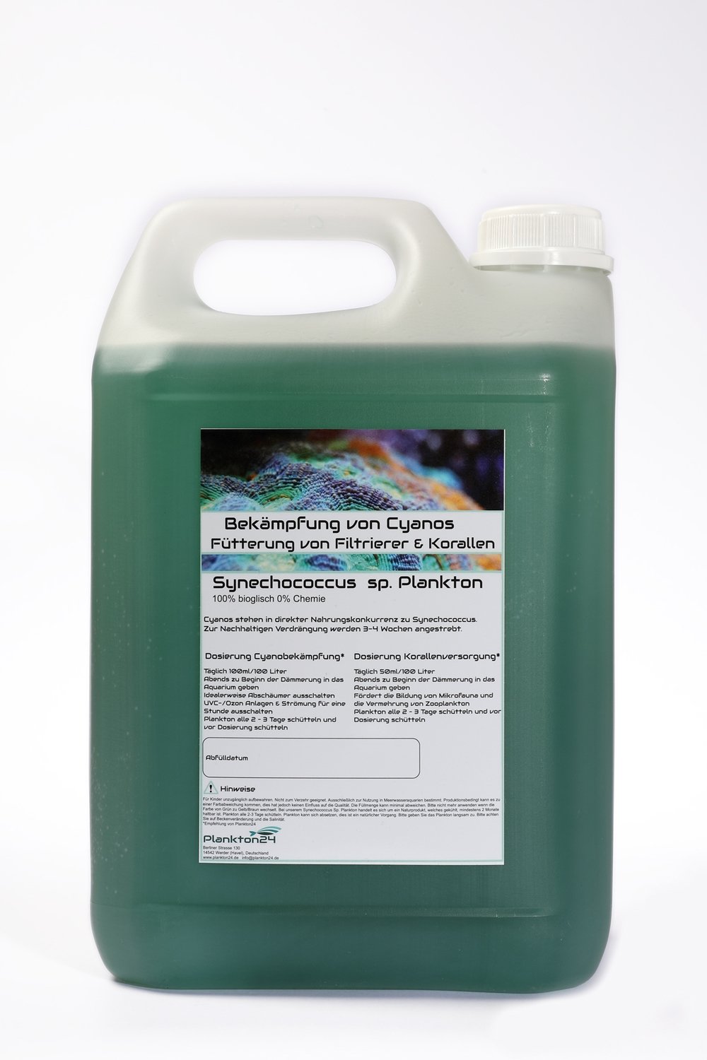 12 Wochen ABO - Synechococcus Sp. gegen Cyanos in 5000ml Kanister wöchentliche Lieferung