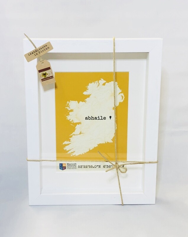 GPS COORDINATES Print Framed of Maynooth University
