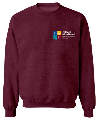 Crested Crew Sweatshirt Burgundy