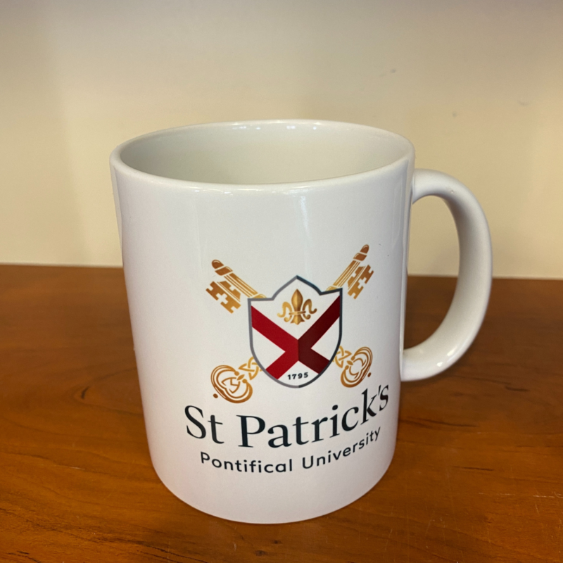 St Patrick&#39;s Pontifical University &amp; Ollscoil Phontaifiúil Phádraig White Ceramic Mug