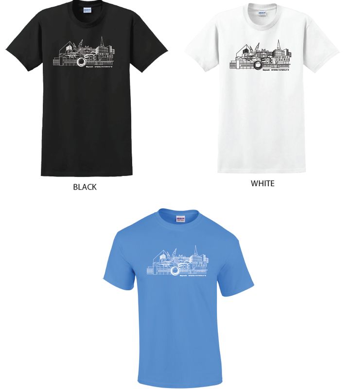 Tee shirt Skyline buildings