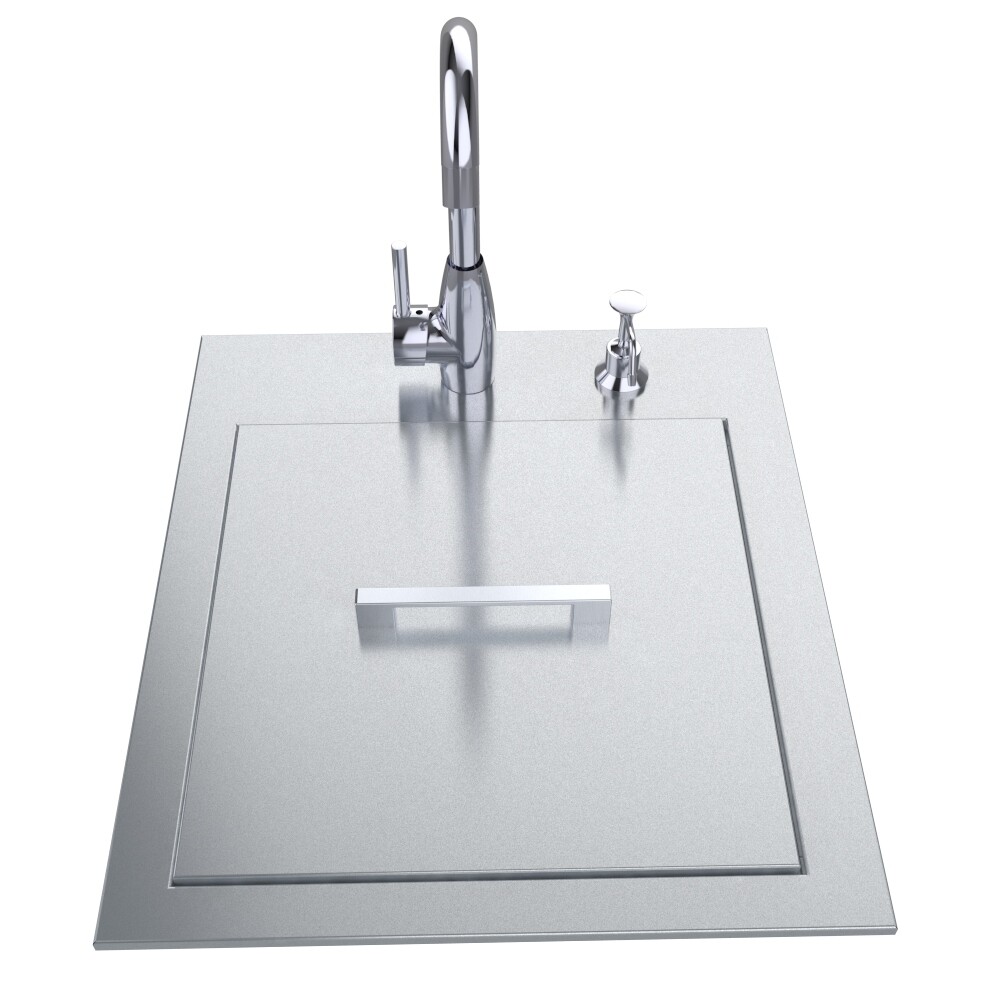 20&quot; ADA Compliant Sink with Cover &amp; Hot/Cold Faucet Item No.ADASK20