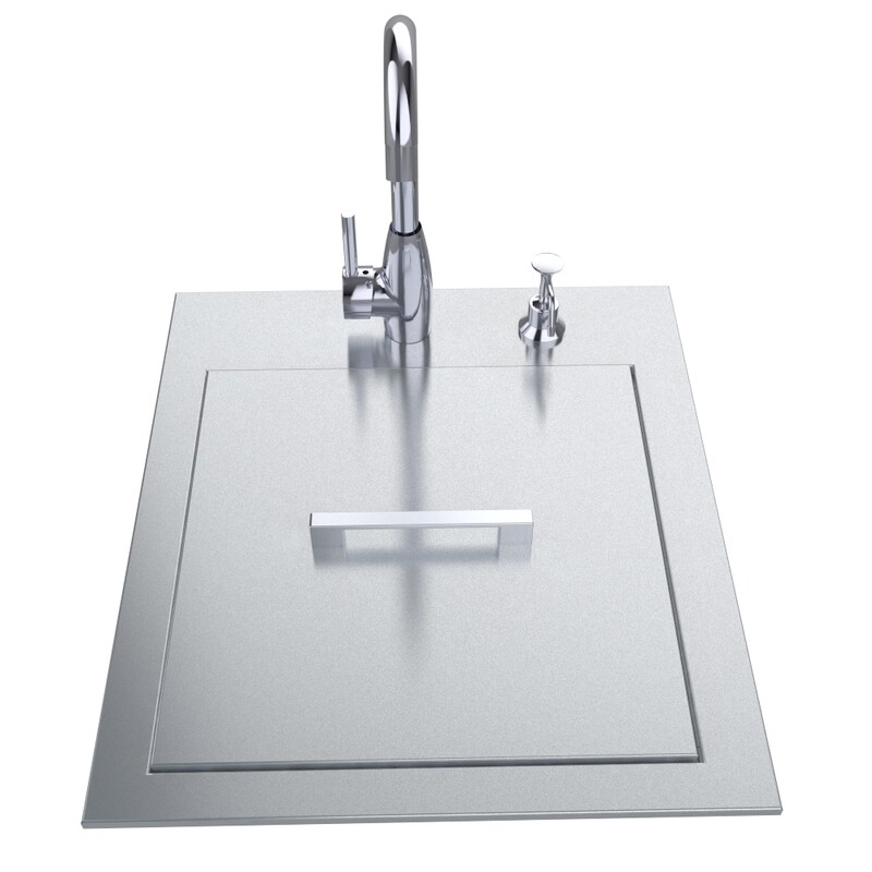 20&quot; ADA Compliant Sink with Cover &amp; Hot/Cold Faucet Item No.ADASK20