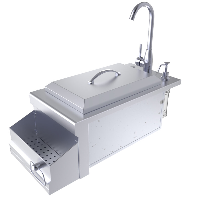 Ruby Series 14&quot; Bar Sink Cocktail Ice Chest Station - Item No. B-RBC14