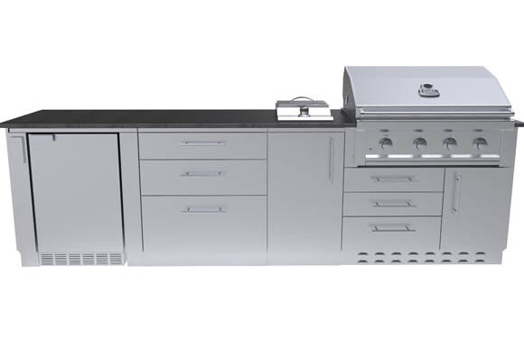 The Brazos 10 Foot Cabinet Island Package
