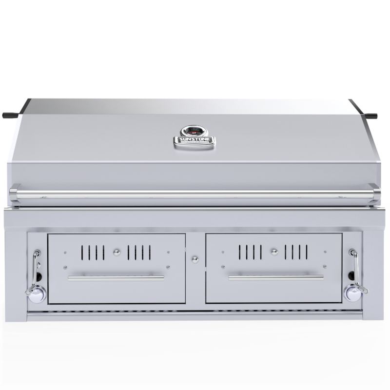 42&quot; Gas Hybrid Dual Zone Charcoal/Wood Burning Grill