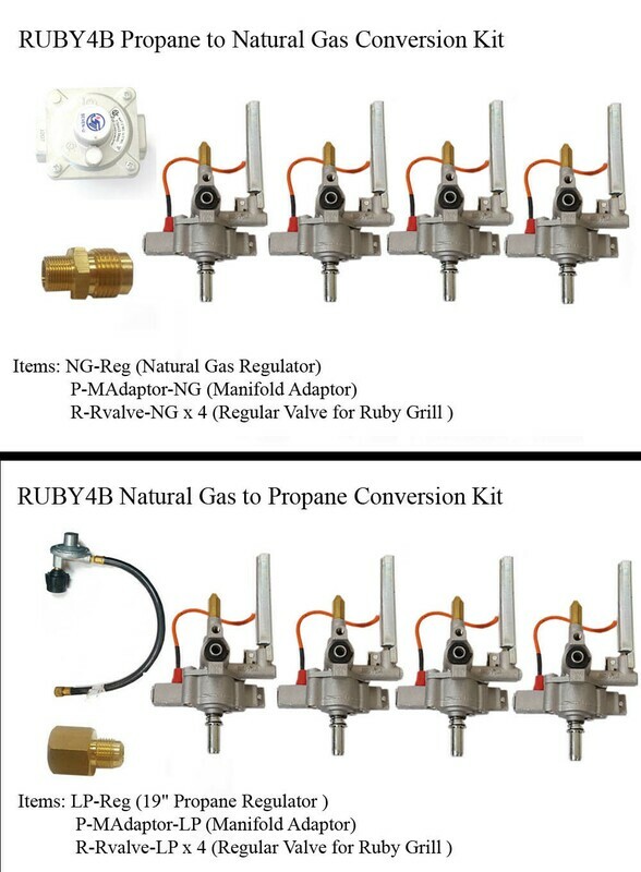 Conversion Kit for Ruby4B-36&quot; Gas Grill