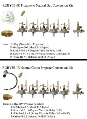 Conversion Kit for Ruby5BIR -42&quot; Gas Grill