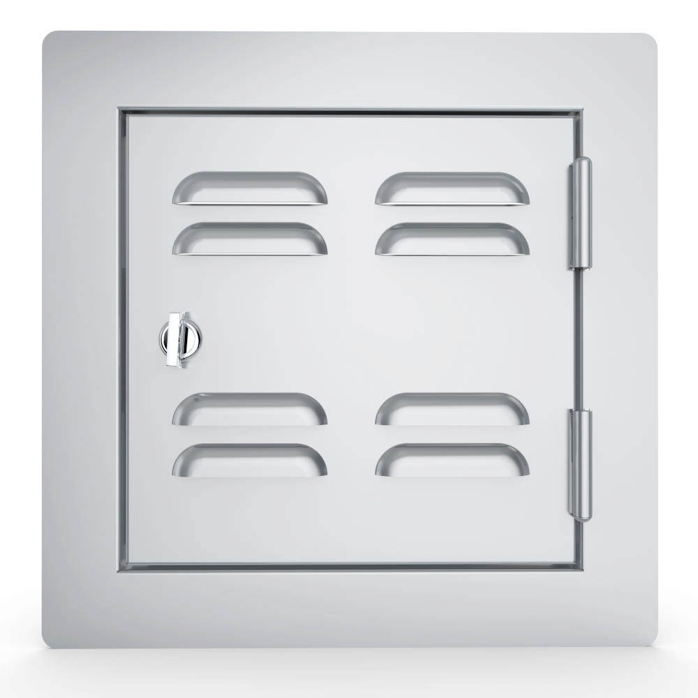 Classic Series Flush Style 12″ x 12″ Left Swing Vented Door – Item No. C-VSDR12
