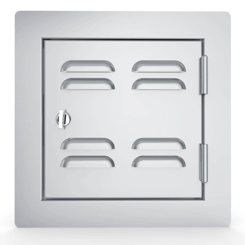 Classic Series Flush Style 12" x 12" Left Swing Vented Door - Item No. C-VSDR12