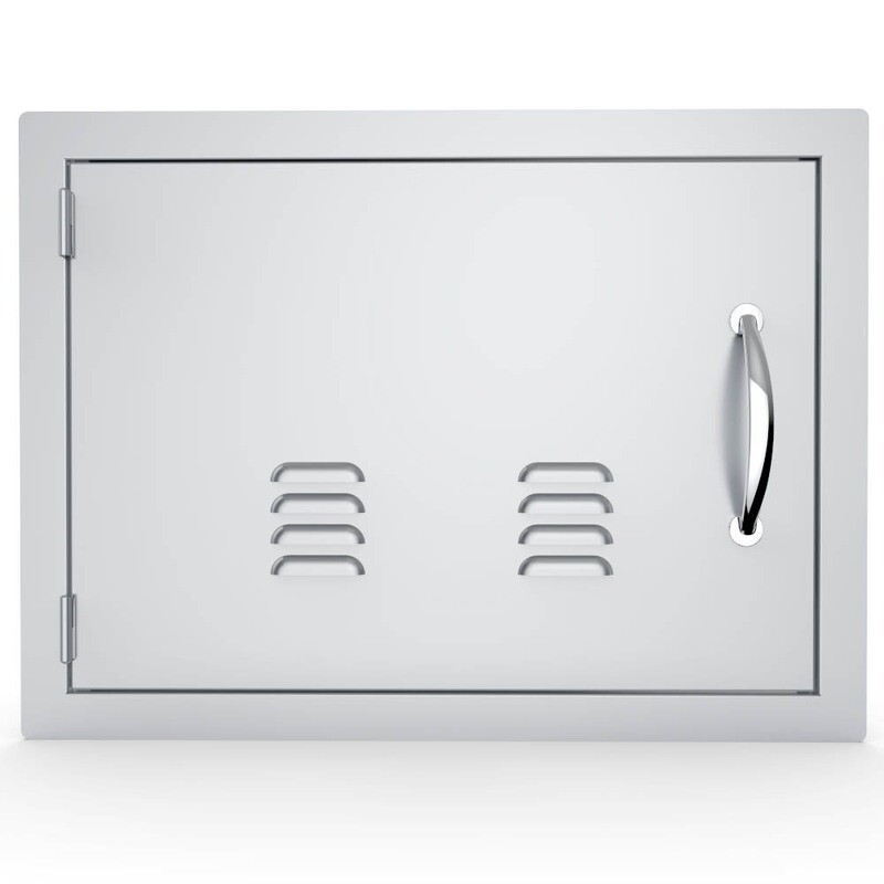 17&quot; x 24&quot; Left Swing Horizontal Single Access Vented Door - A-DH1724-L