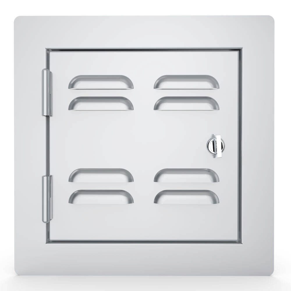 Classic Series Flush Style 12&quot; x 12&quot; Left Swing Vented Door - Item No. C-VSDL12