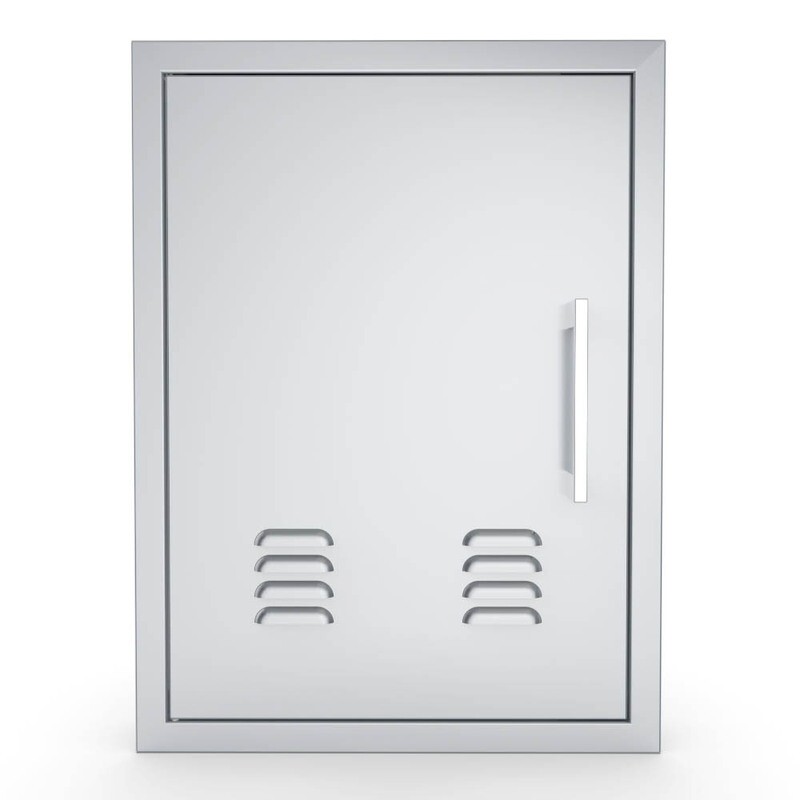 Signature Series 14&quot; x 20&quot; Beveled Frame Left Swing Vertical Vented Door  - BA-VDVL1724