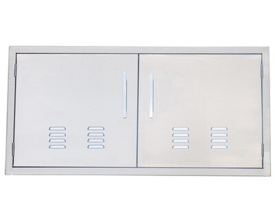 Signature Series 42&quot; Beveled Frame Vented Double Access Door Vented - BA-VDD42