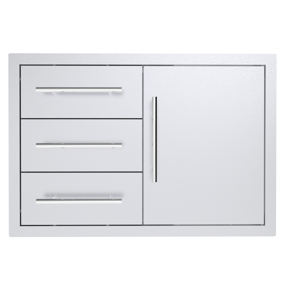 Texan Series 30 Inch Triple Drawer Door Combo
