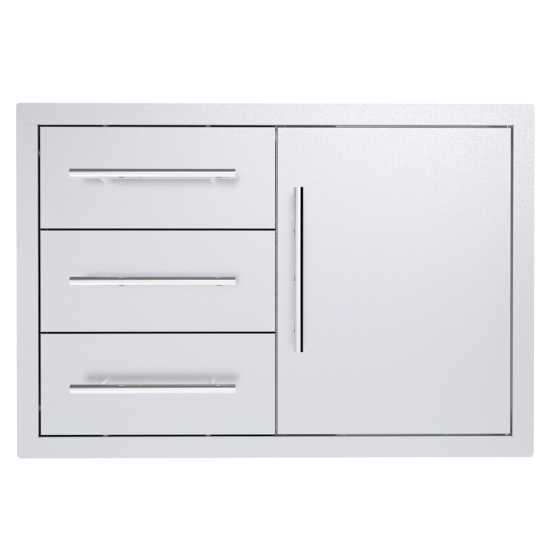 Texan Series 30 Inch Triple Drawer Door Combo