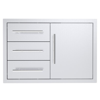 Texan Series 30 Inch Triple Drawer Door Combo