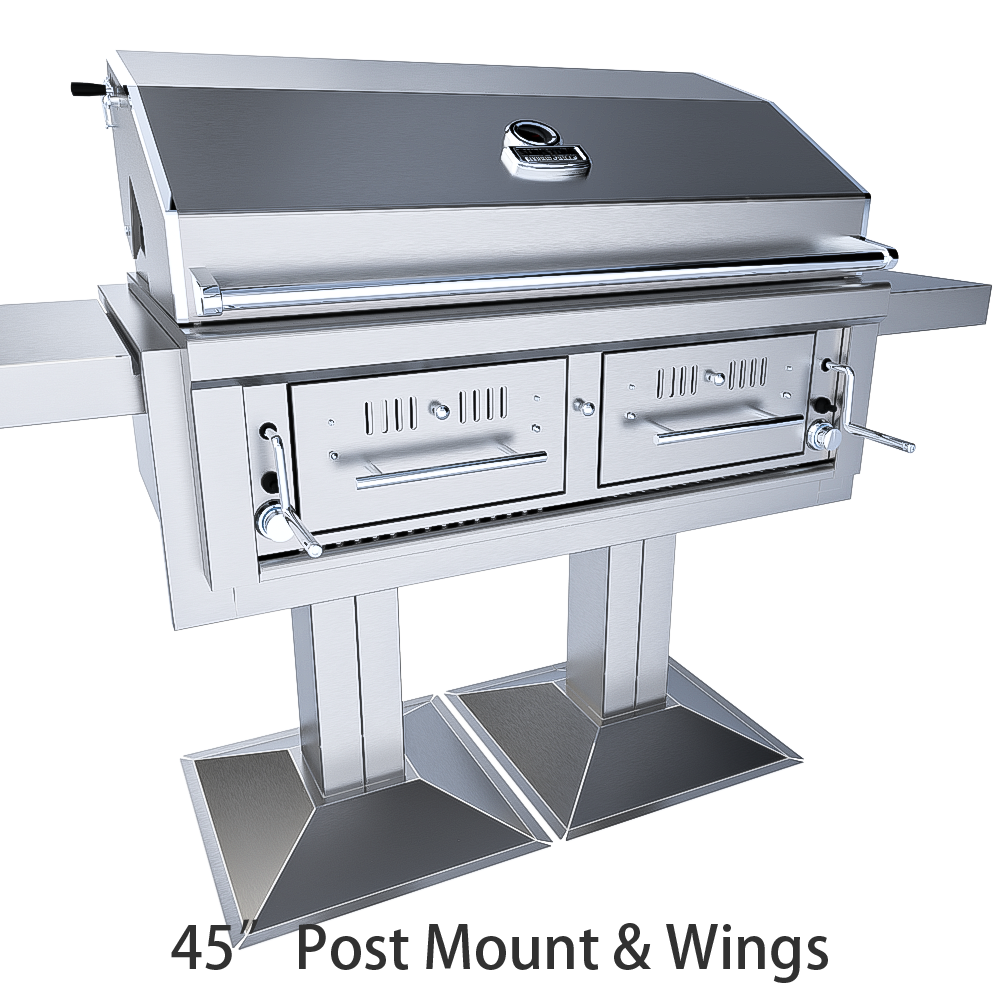 42" Gas Hybrid Dual Zone Charcoal/Wood Burning Grill