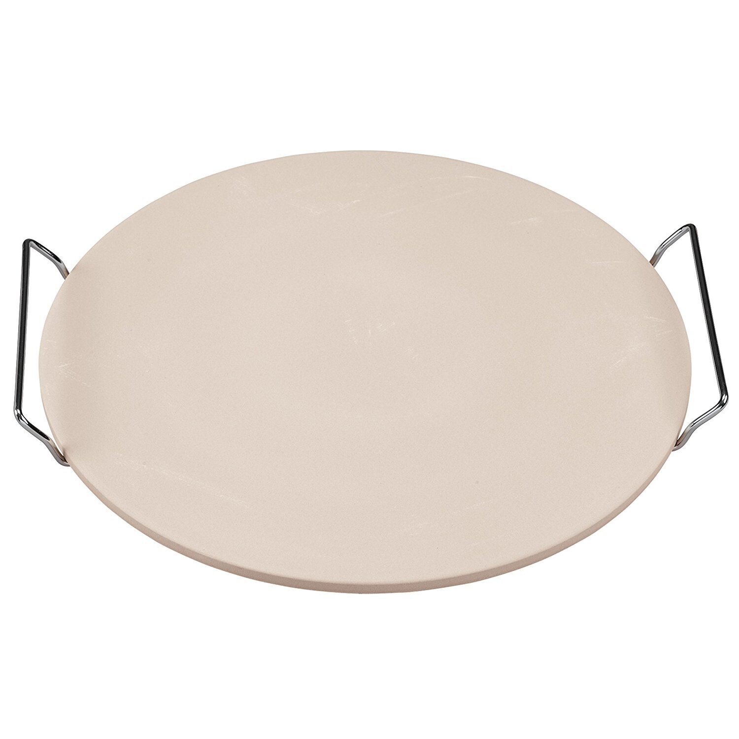 ​15&quot; Diameter Ceramic Pizza Stone with Rack