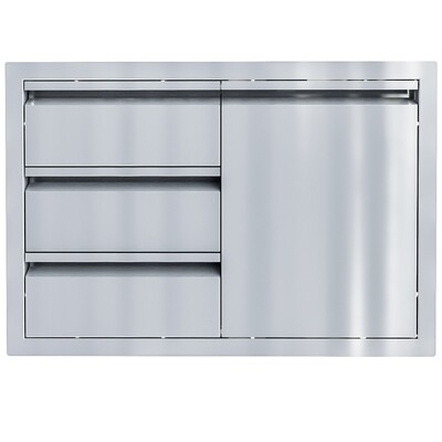 Aruba Series 30 Inch Triple Drawer Door Combo