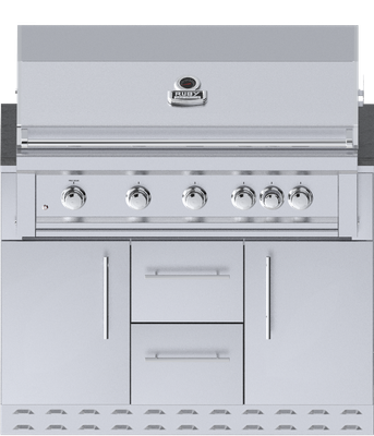 46" Grill Cabinet w/Ruby 5 Burner Grill