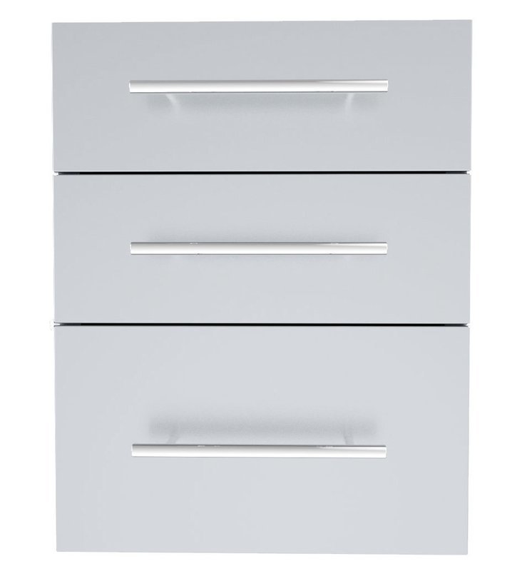 Designer Series 23&quot;Height Multi-Configurable Triple Drawer w/Self-Leveling Legs - Item No. DE-TD23