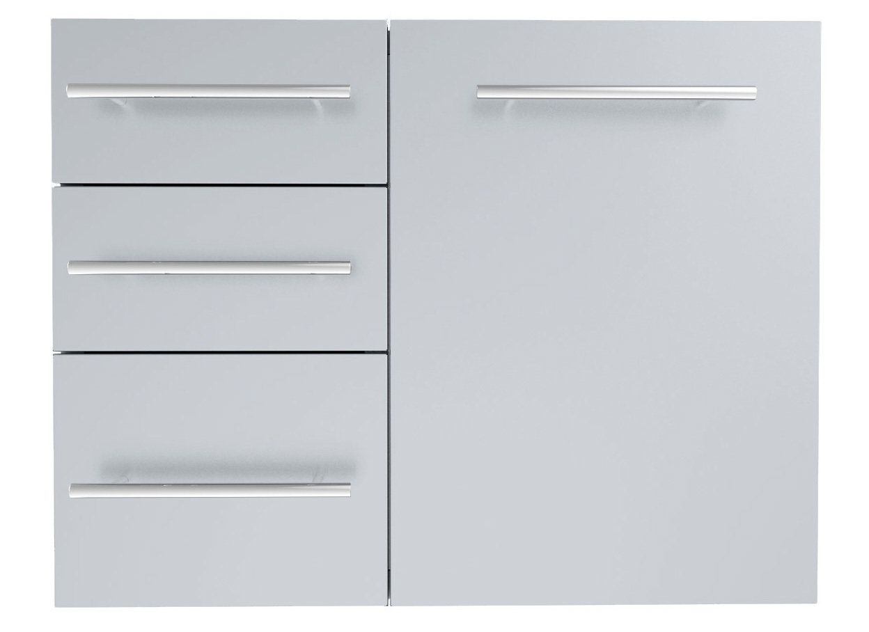 Designer Series 30&quot; W Multi-Configurable Liquid Propane Triple Drawer Combo w/Self-Leveling Legs - Item No. DE-LPCTD30