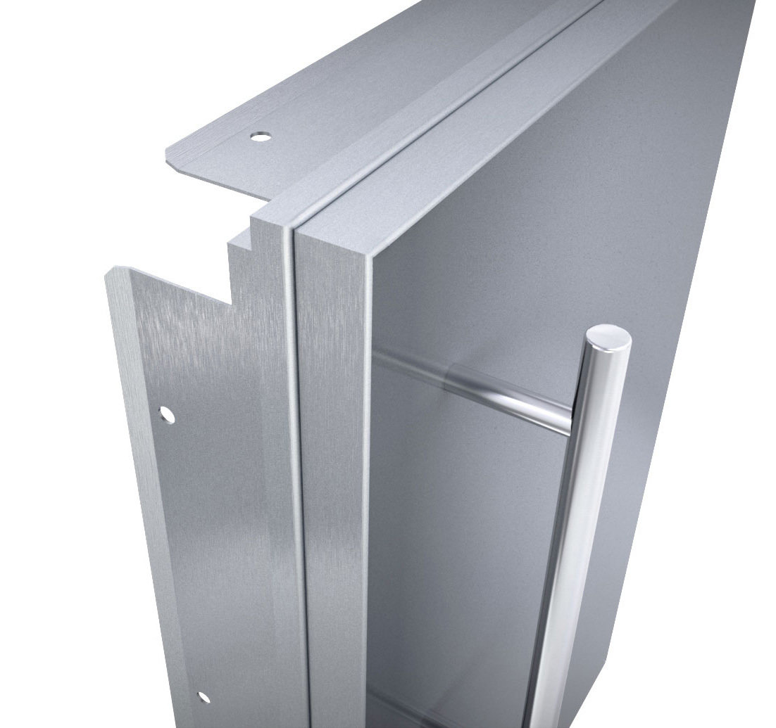 Designer Series, Raised Style - 15&quot; Single Door w/Shelf Right Swing - DE-DVR15