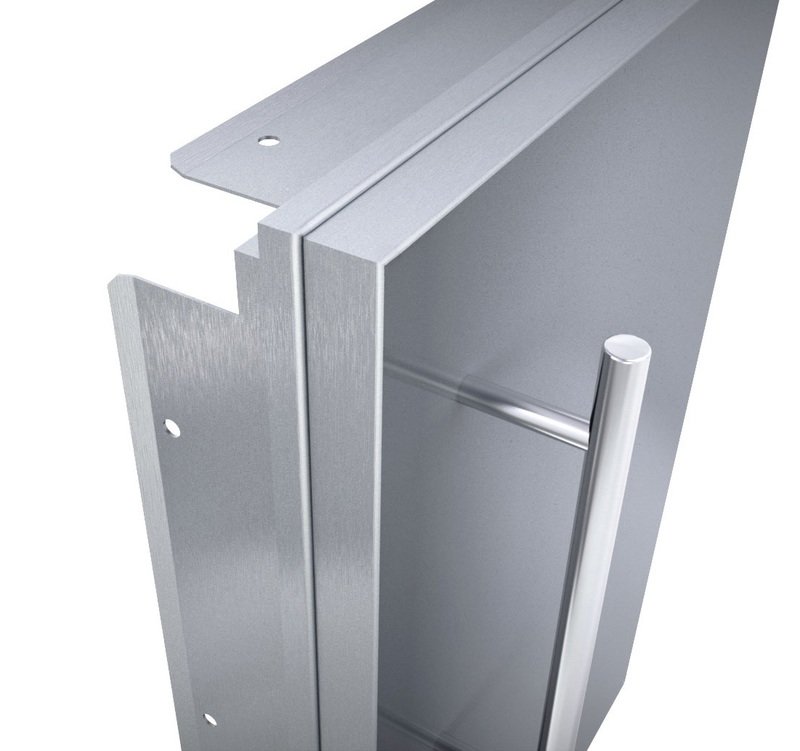 Designer Series, Raised Style - 15&quot; Single Door w/Shelf Right Swing - DE-DVR15