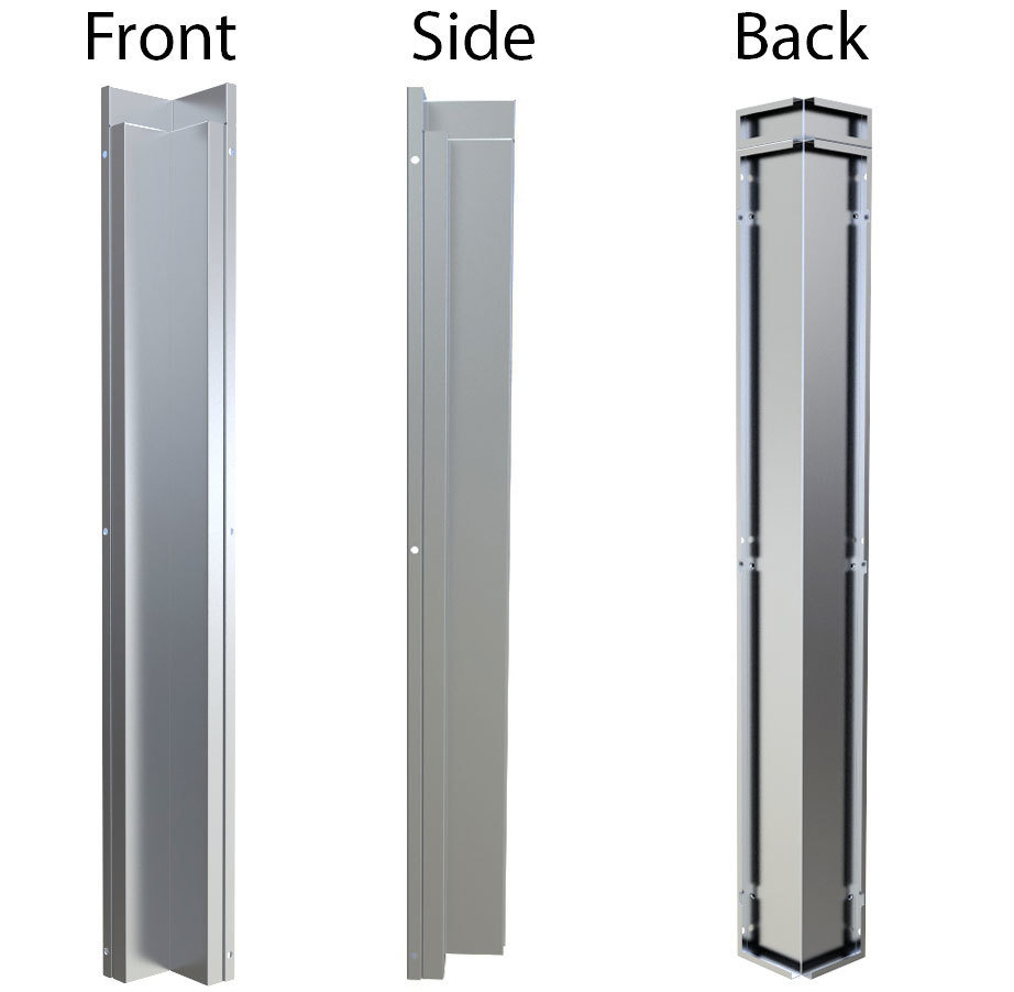 3&quot; x 3&quot; 90 Degree Corner Spacer Panel for Full Height Wall Cabinet Front  - Item No. SWC3SP90