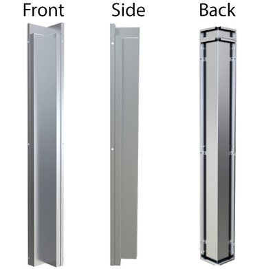 3&quot; x 3&quot; 90 Degree Corner Spacer Panel for Full Height Wall Cabinet Front  - Item No. SWC3SP90