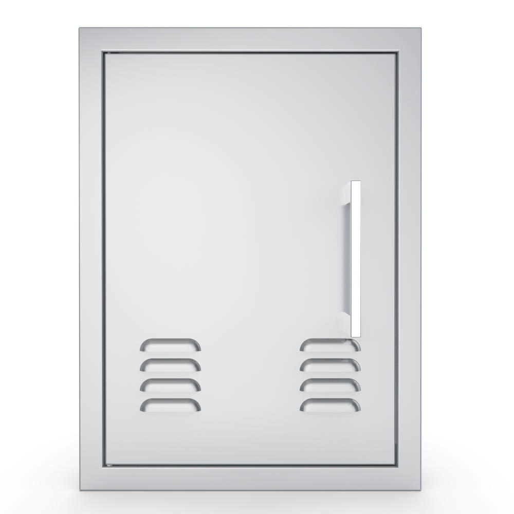 Signature Series 14&quot; x 20&quot; Beveled Frame Left Swing Vertical Vented Door  - BA-VDVL1420