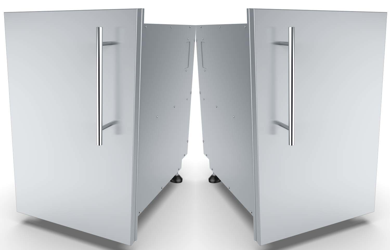 Designer Series Multi-Configurable Right Swing Single Door Dry Storage Pantry w/Shelf &amp; Utility Access