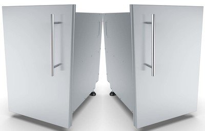 Designer Series Multi-Configurable Right Swing Single Door Dry Storage Pantry w/Shelf &amp; Utility Access