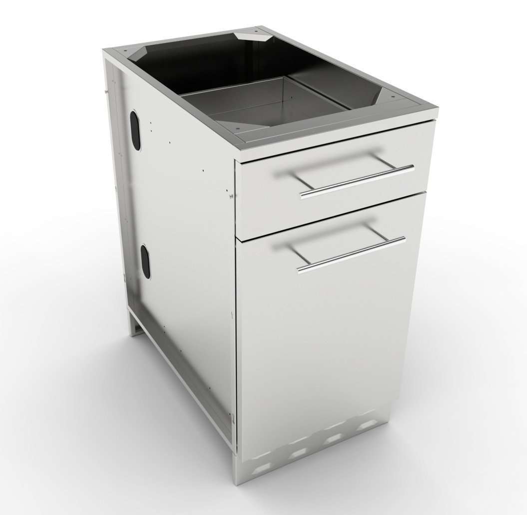 18&quot;Propane/Trash Drawer Combo Cabinet Item No. SBC18SLPCD