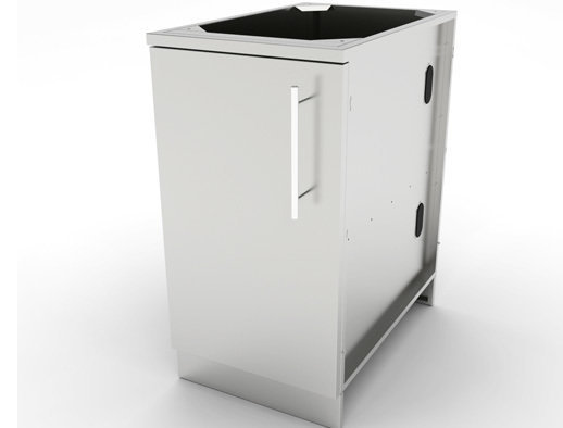 18&quot; Full Height Left Swing Door Cabinet w/Shelf  - Item No. SBC18FSDL