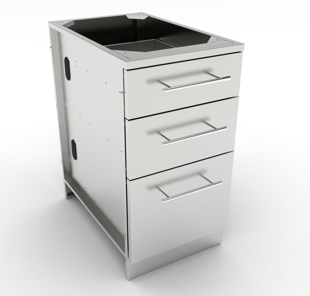 18&quot; Triple Drawer Base Cabinet  - Item No. SBC18STD