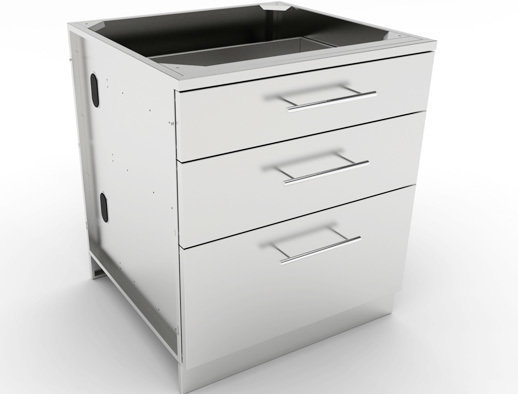 30&quot; Large Triple Drawer Base Cabinet  - Item No. SBC30STD