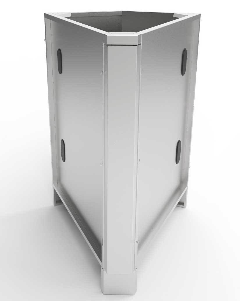 45 Degree Corner Cabinet w/Utility Access  - Item No. SBC3C45