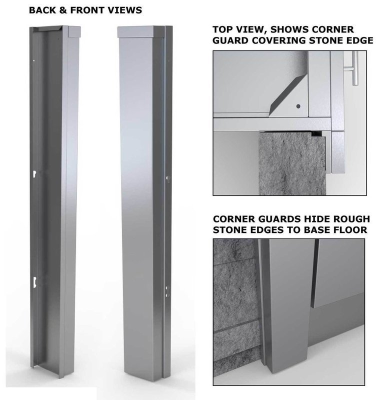 3&quot; End Corner Guard Panel for Right Side of Base Cabinets  - Item No. SCC3ENDSPR