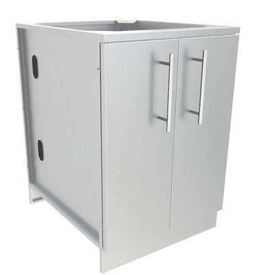 24&quot; Full Height Double Door Base Cabinet w/Two Shelves &amp; Door Pockets - Item No. SBC24FDD
