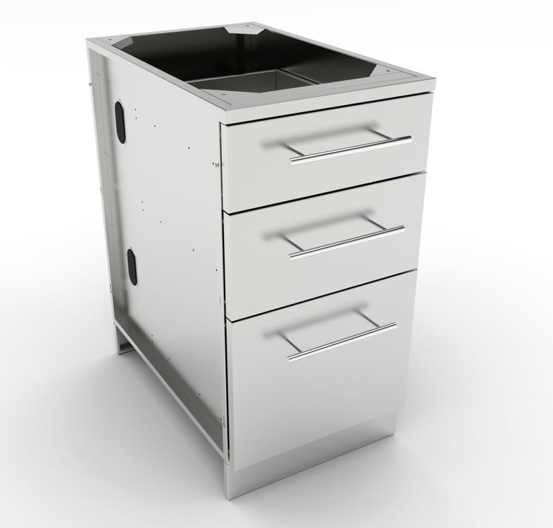 18&quot; Triple Drawer Base Cabinet  - Item No. SBC18STD